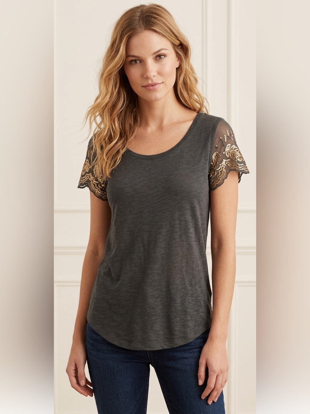 Aerie sequinned t-shirt